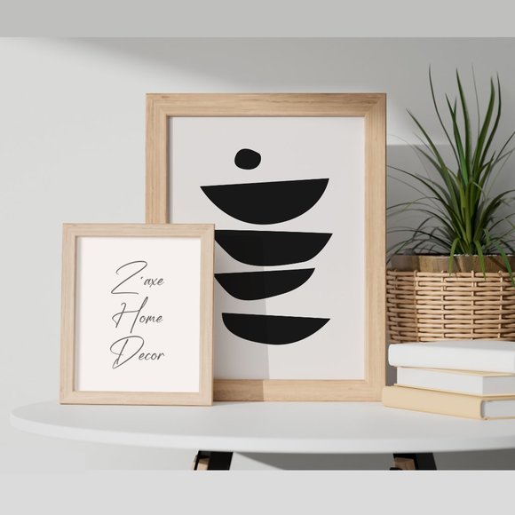 Modern Minimalist Abstract Geometric Wall Art Print Home Decor [No Frame] - Picture 5 of 7